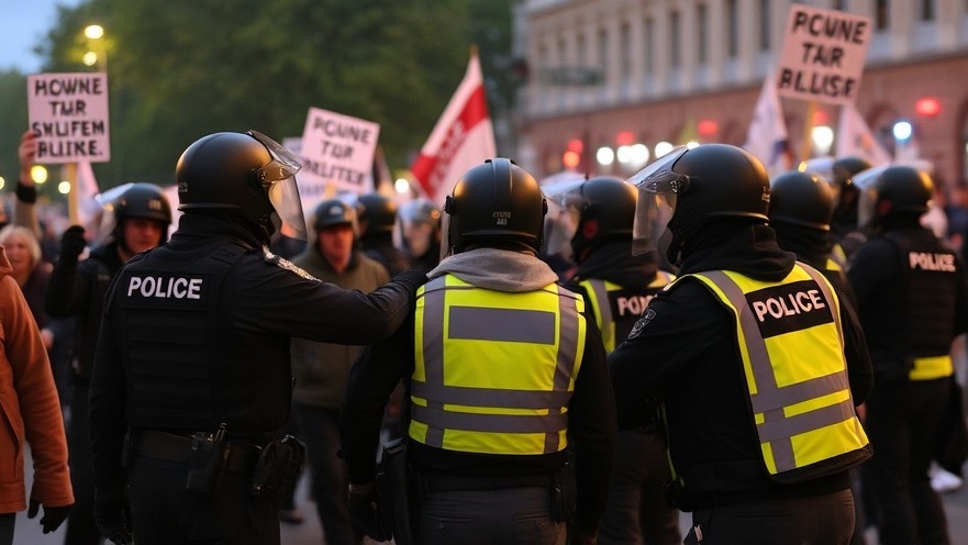 NYPD involvement at Columbia University during peaceful pro-Palestinian protests.