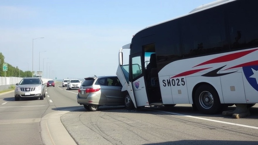 San Antonio local news: vehicle collision with a shuttle bus.