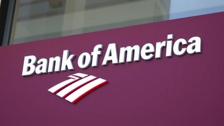Bank of America branch highlighting political discrimination in banking and finance regulations.