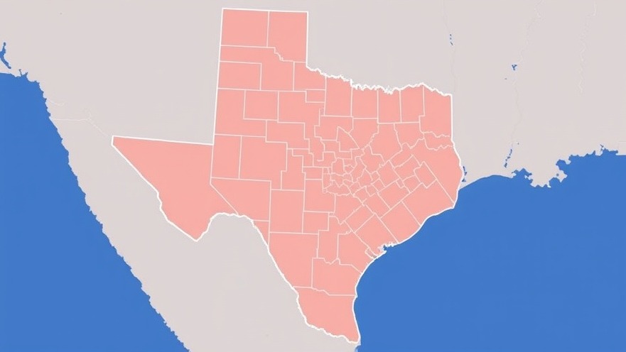 Detailed redistricting map of Texas for the upcoming Texas elections 2025