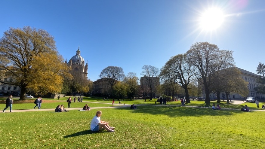 Sunny day in the park, showcasing San Antonio weather updates with community enjoyment.