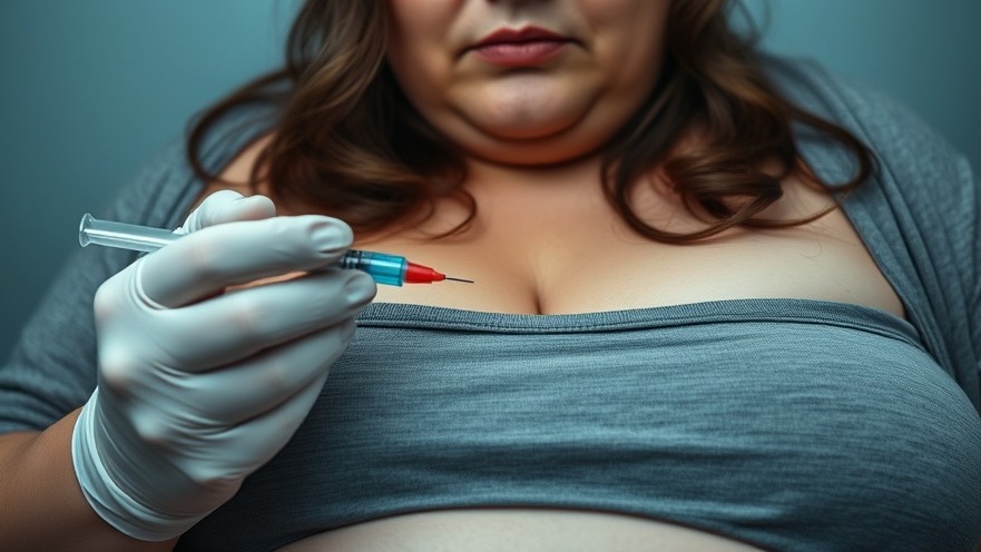 Obese woman injecting Ozempic for weight loss, highlighting GLP-1 drug benefits.