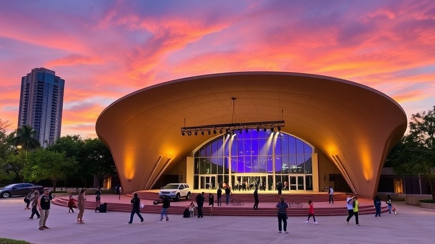 Cynthia Woods Mitchell Pavilion in Houston, a hub for local business growth and events.