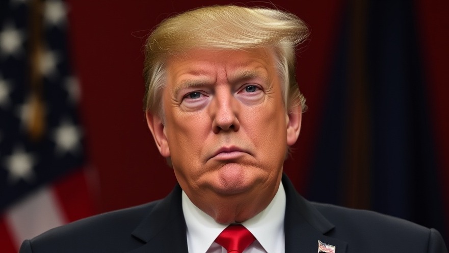 Serious Trump addressing breaking US news on government operations.