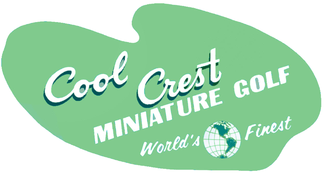 Classic mini golf club logo with