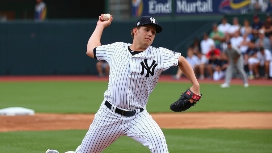 Yankees pitcher showcasing sports resilience in MLB updates.