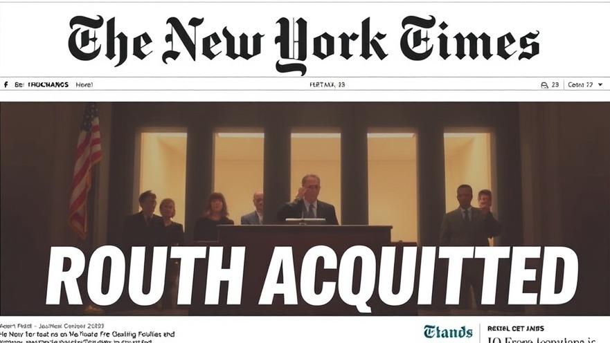 New York Times headline on media integrity discussing Routh acquitted, journalism errors.