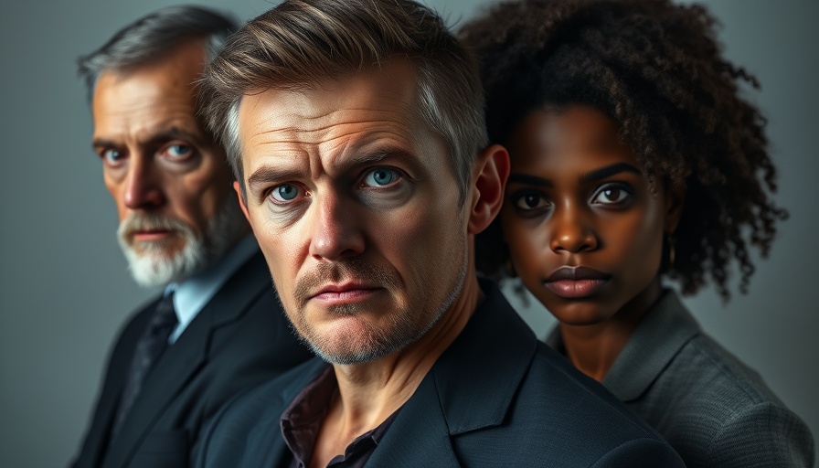 Contrasting portraits in a discussion of domestic terrorism.