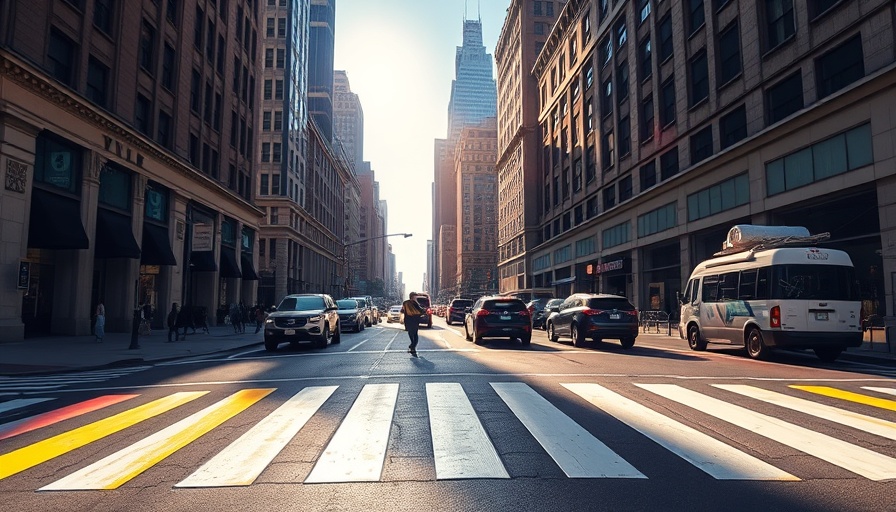 Rainbow crosswalk in a sunny Texas city street, highlighting funding cuts.