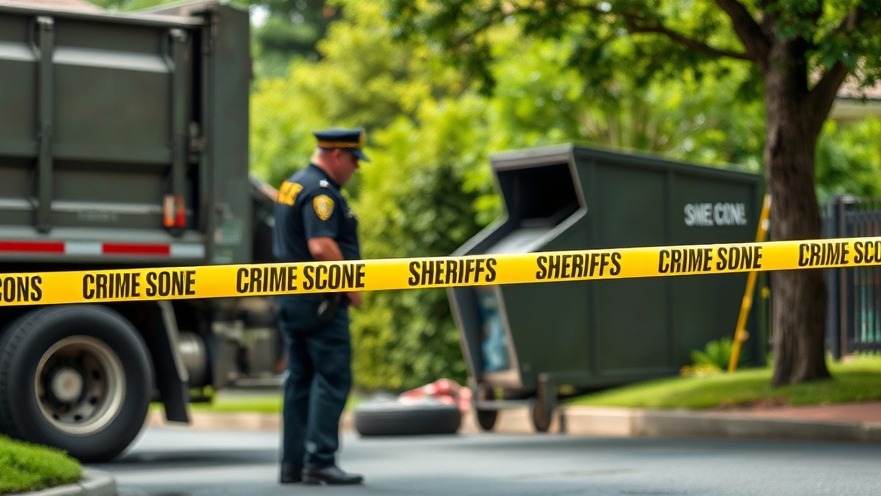 Sheriff's officer investigates Houston newborn case at crime scene with detailed focus.