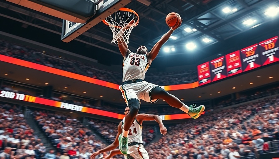 High-energy basketball dunk scene highlighting sports legality.