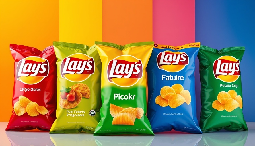 Vibrant Lay's potato chips redesign showcasing various flavors.