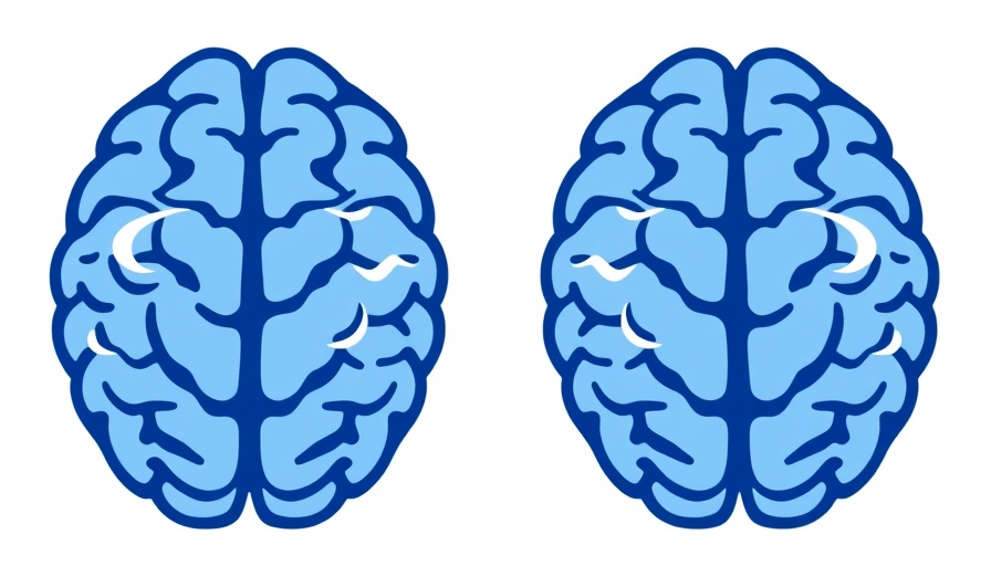 Blue brain illustration related to brain pacemaker for stuttering.