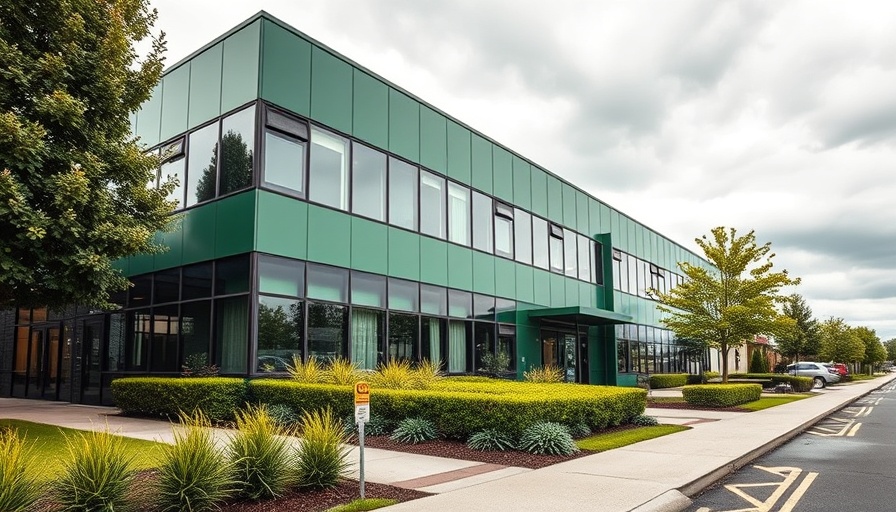 Exterior of Duval Teachers United office building with green facade.
