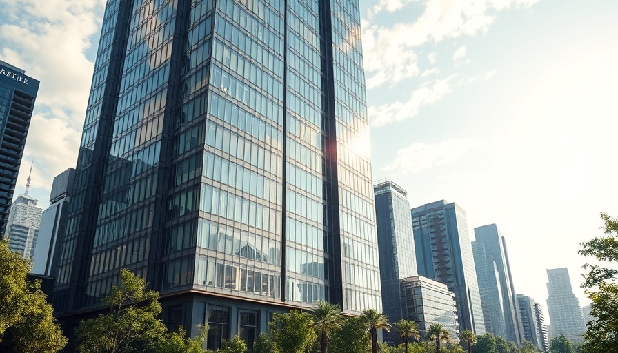 Modern high-rise building part of $3 billion Frisco Railhead project.