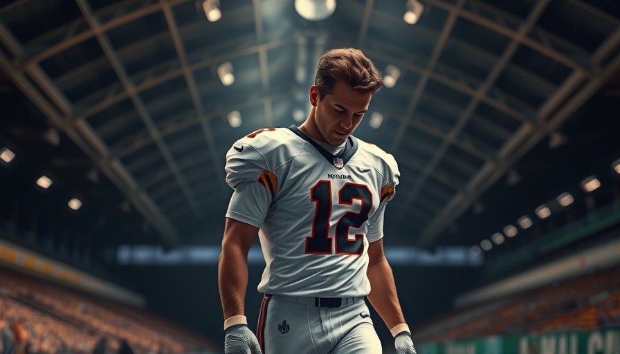 QB2 in college football player walking in tunnel