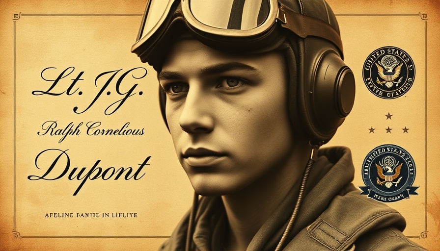 WWII pilot tribute poster, Lt. J.G. Ralph Cornelius Dupont.