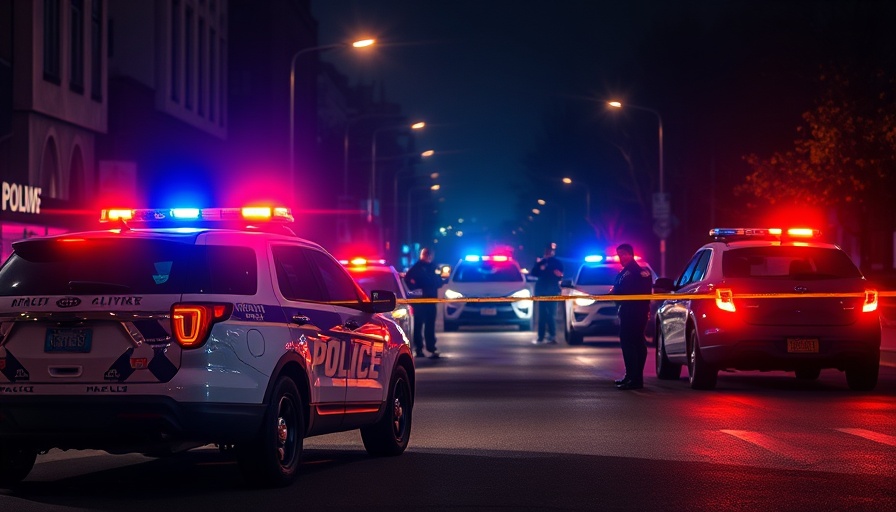 Police activity in San Antonio local news at night.