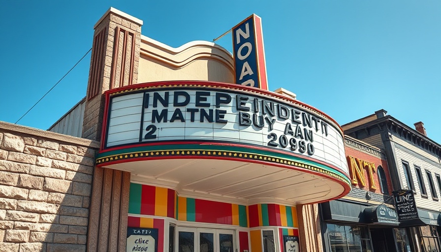 Entrance of Smodcastle Cinemas, a classic independent movie theater.