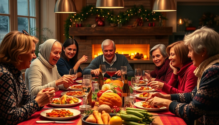 Festive holiday meal with healthy options for diabetics.