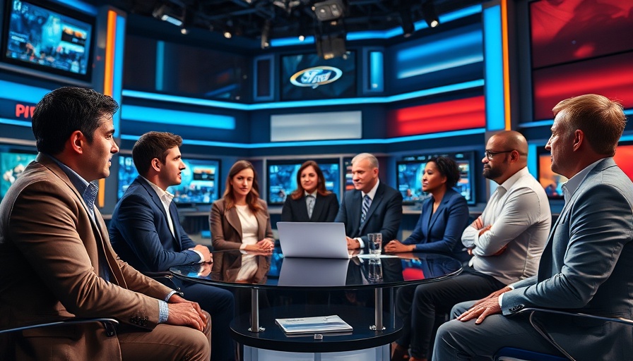 Dallas Cowboys 2025 commentators discussing in a vibrant studio.