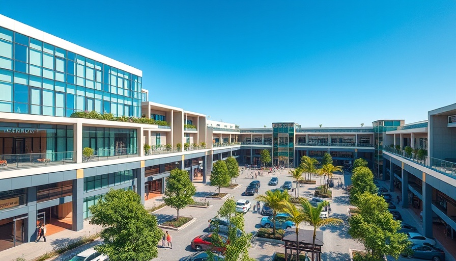 Aerial view of CityCentre retail acquired by MetroNational.