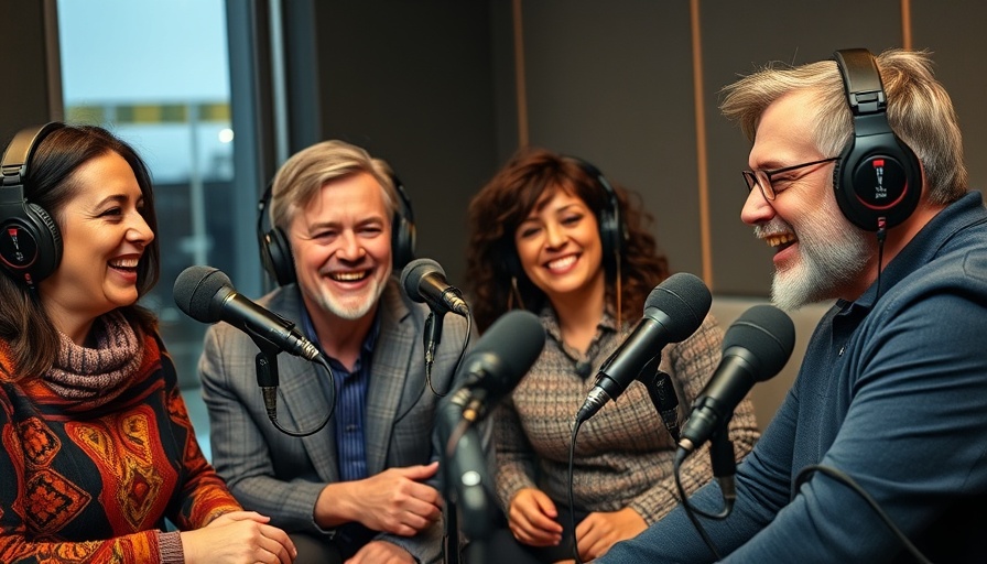 Lively podcast discussion with four panelists in a studio setting, Dallas Cowboys 2025.
