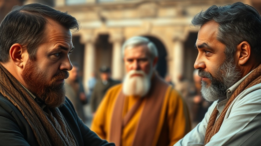 The Chosen storytelling techniques in a thoughtful discussion scene.