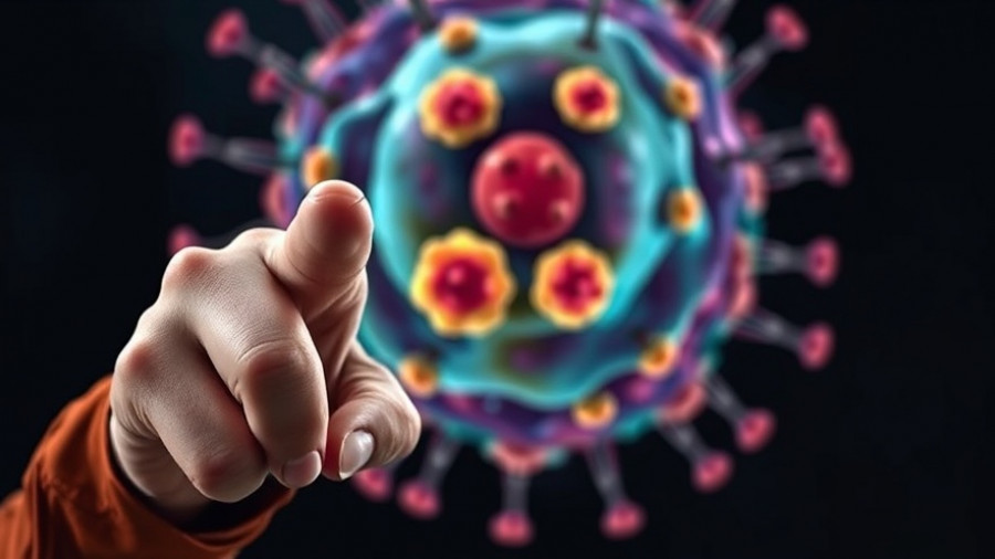 Illustration of cancer cells indicating what to eat if you have cancer.