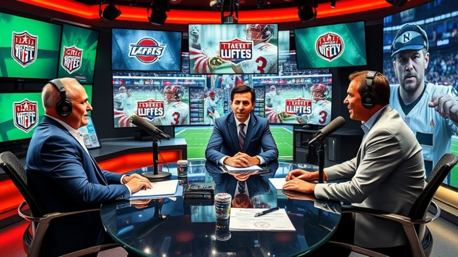 Texans Team Mentality discussion in a sports radio station setup.