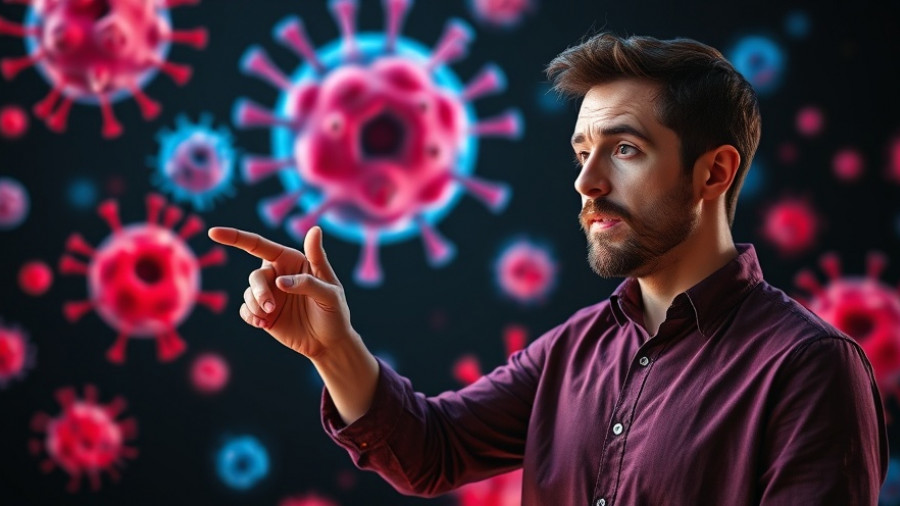 Focused male discussing best diet to starve cancer concept.