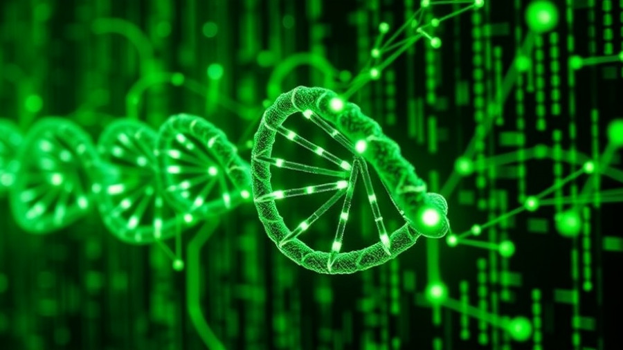 Abstract SDR-seq technology genetic research illustration.