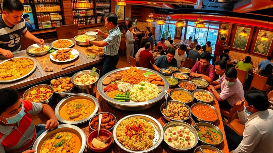 Best Indian buffet Houston with vibrant dishes and happy diners.