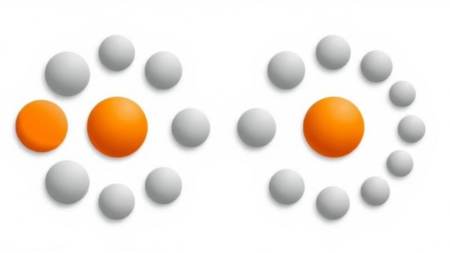 Optical illusion with circles in varying sizes, illustrating visual perception.