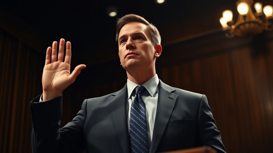 Man swears oath in courtroom, vindictive prosecution context.