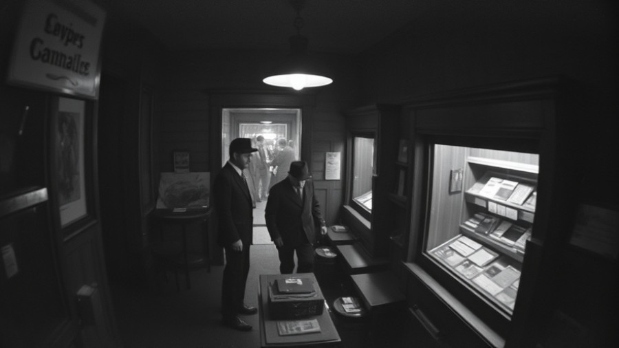 Surveillance footage of international diamond thieves in action.