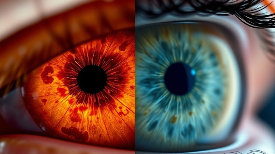 Enhanced imaging of eye retinas and OCT scan for AI-powered eye implant.