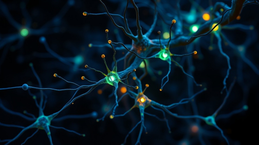 Microscopic neural network illustrating UNC13A gene interactions.
