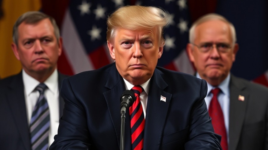 Serious Trump addressing financial crimes enforcement and national security measures.