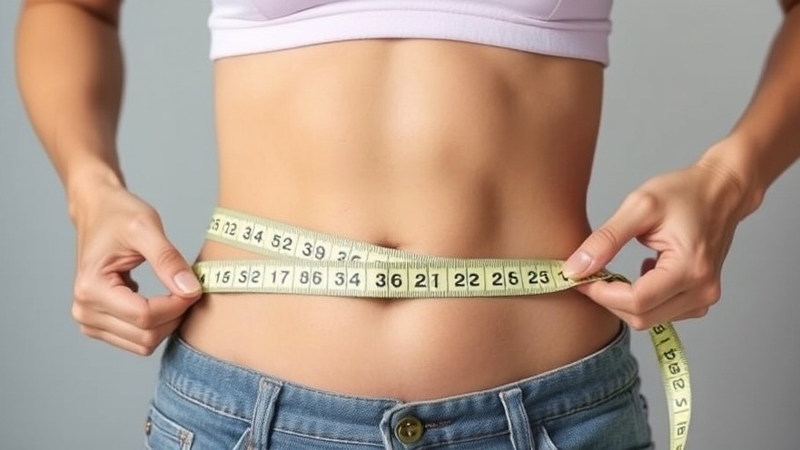 Woman measuring her waist, exploring natural sleep remedies for older adults.