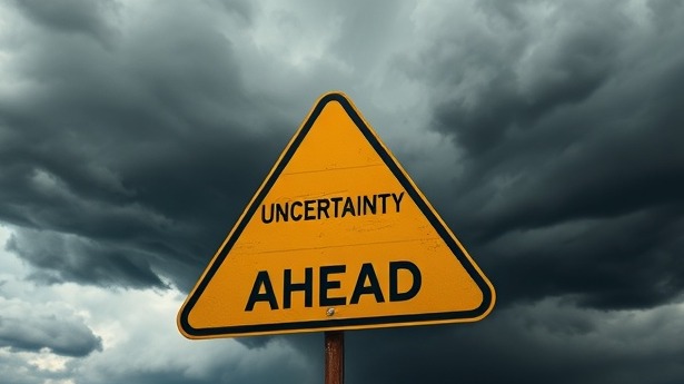 Uncertainty ahead in Houston job market trends under ominous stormy skies.