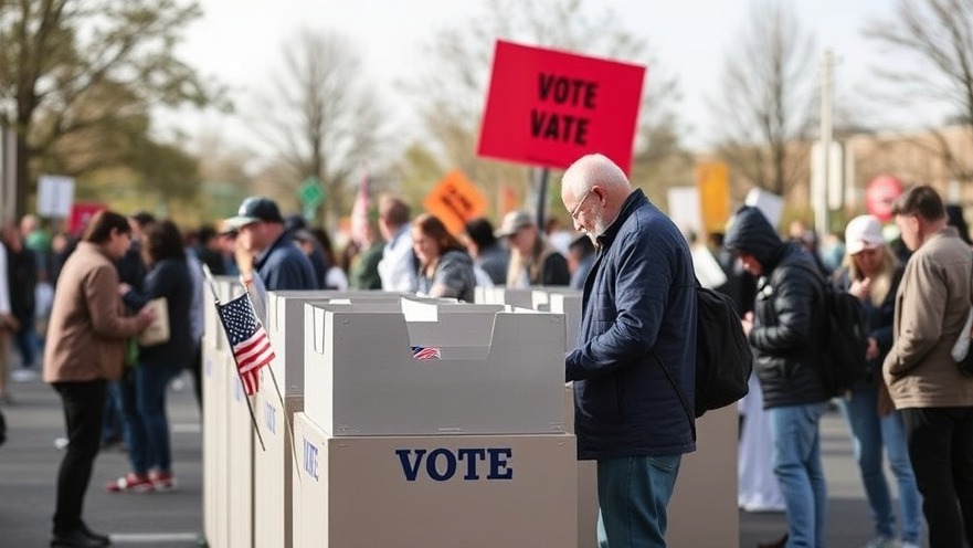 Voters participating in Texas elections 2025, highlighting voting registration deadlines.