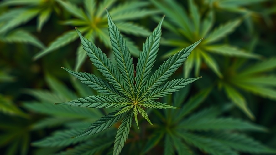 A close-up of a marijuana leaf highlighting Texas hemp industry challenges.