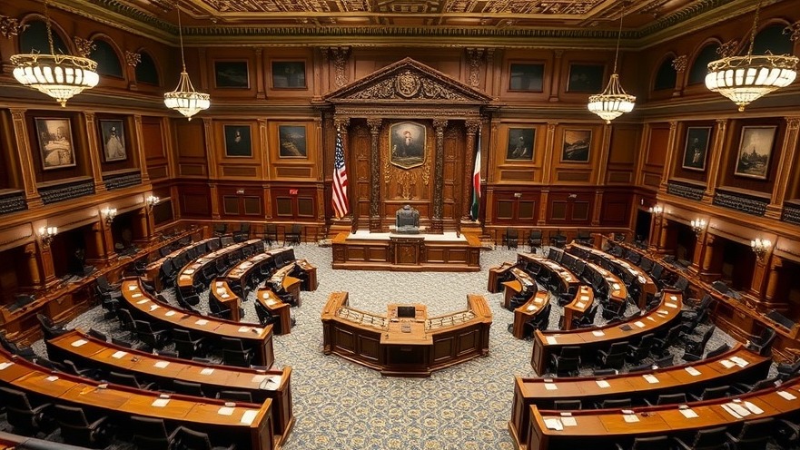 Texas Senate chamber showcasing key moments in Texas politics news.
