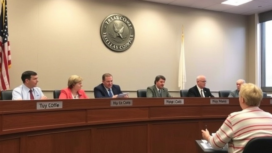 Travis County city council discussing flood recovery funding and community health initiatives.