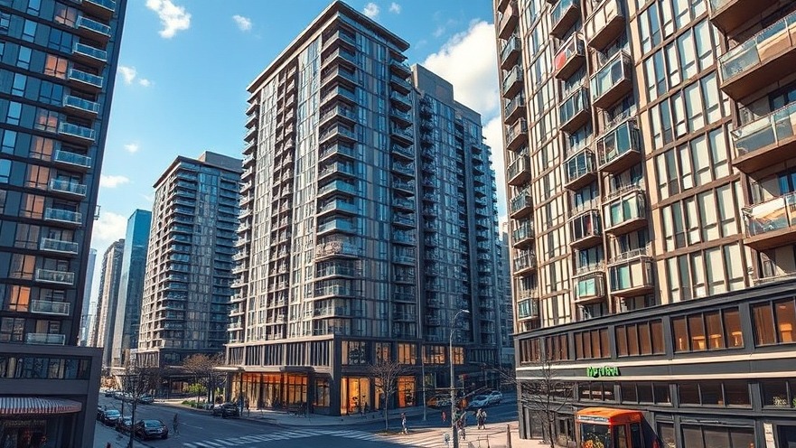 Contemporary urban apartment buildings in Dallas housing market, showcasing affordable real estate Dallas.