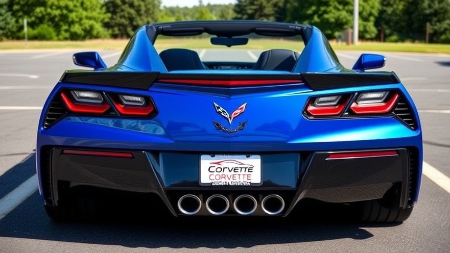 Stunning Corvette showcased in San Antonio, highlighting local automotive culture.