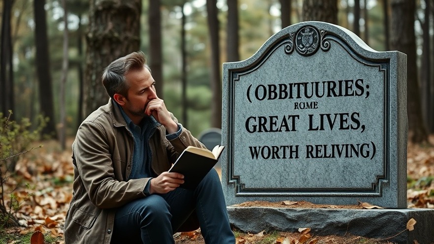 Contemplative man with notebook by gravestone, reflecting on San Antonio weekend activities.