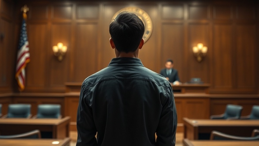 Judge presiding over a criminal case, reflecting recidivism rates in USA.