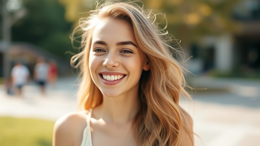 Smiling young woman embodying health and wellness through holistic lifestyle habits.